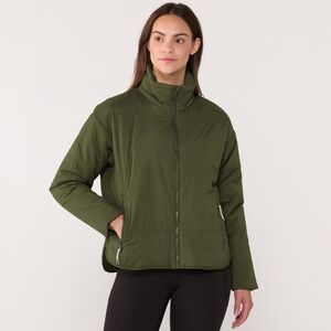 Vuori Women's Canyon Insulated Jacket In Olive Size Large